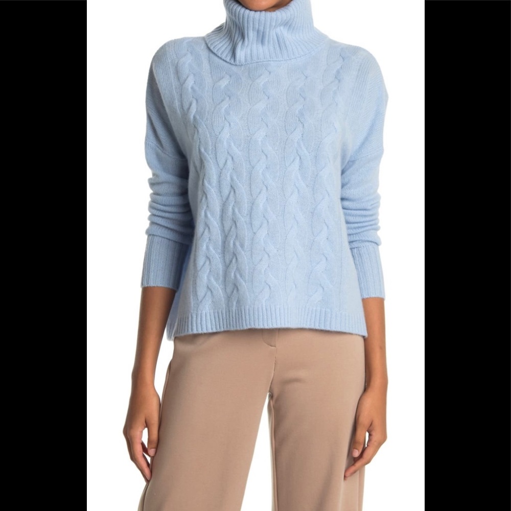 Griffen Cashmere chunky cable knit cowl neck